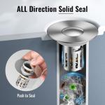 Universal Metal Sink Stopper with Hair Catcher