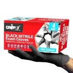 London Labs Black Disposable Nitrile Gloves, 100 Count