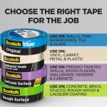 Scotch Contractor Grade Masking Tape 0.7 in. x 60.1 Yds