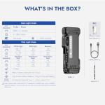 WUBEN X4 Rechargeable EDC Flashlight with RGB Light