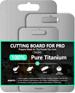 Titanium Cutting Board Set - 3 Sizes