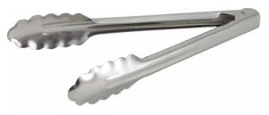 Winco 9" Heavyweight Stainless Steel Utility Tongs
