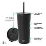 Classic Insulated Tumbler with Straw Lid - 20oz