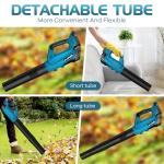 Cordless Electric Leaf Blower with 2 Batteries