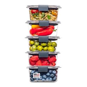 Rubbermaid Brilliance BPA-Free Food Storage Container Set