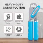 Zulay Heavy Duty Stainless Steel Can Opener - Aqua