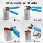 Zulay Heavy Duty Stainless Steel Can Opener - Aqua