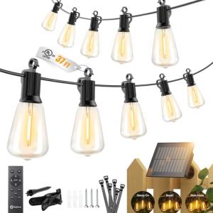 Brightown 37FT Solar String Lights with Remote