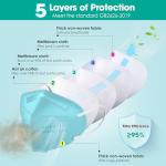 100 Pack LEMENT KN95 Disposable Face Masks – Blue