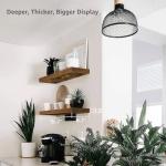 Rustic Floating Wall Shelves for Bathroom Decor