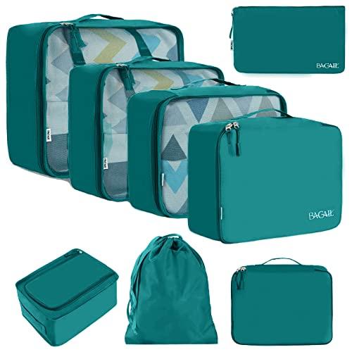 BAGAIL 8-Piece Packing Cubes Set in Aqua