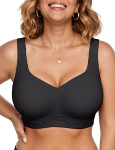 Vertvie Plus Size Wireless Push-Up Jelly Bra