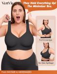 Vertvie Plus Size Wireless Push-Up Jelly Bra