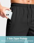 Men's Quick-Dry Running Shorts with Zipper Pockets