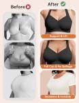 Vertvie Plus Size Wireless Push-Up Jelly Bra