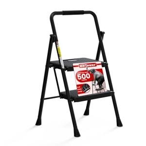 HBTower Folding Step Ladder with Anti-Slip Pedal