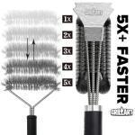 GRILLART 3-in-1 Stainless Steel Grill Brush