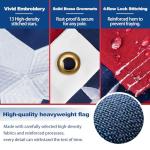 Durable 250th American Flag 2.5x4 Ft Nylon