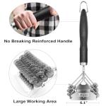 Bristle-Free Grill Brush and Scraper – 18" Cleaner