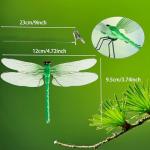 8-Pack 3D Dragonfly Clips for Garden Decor