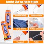 Permanent Fabric Glue for Clothes and Patches