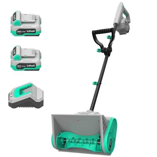 Litheli 20V Cordless Snow Thrower with Battery