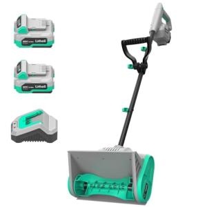 Litheli 20V Cordless Snow Thrower with Battery