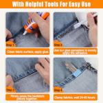 Permanent Fabric Glue for Clothes and Patches