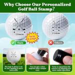 Custom Golf Ball Stamp with Metal Case - 20 mm