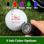 Custom Golf Ball Stamp with Metal Case - 20 mm