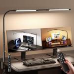 Adjustable LED Desk Lamp with Dimming and Color Temp