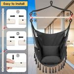 Y-STOP Hammock Chair with Cushions and Pocket