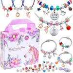 Unicorn Charm Bracelet Making Kit for Creative Girls