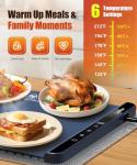 Food Warming Mat with Adjustable Heat & Timer
