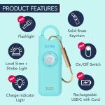 She’s Birdie 3.0 Personal Safety Alarm – Aqua Blue