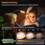 Gritin Rechargeable LED Reading Light - Dark Green