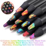 Rainbow Colored Pencils for Kids and 