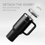 SILICANICE 40 Oz Insulated Tumbler with Straw