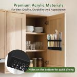 Large Acrylic Straw Holder for Cabinet Doors