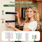 Large Acrylic Straw Holder for Cabinet Doors