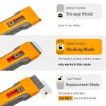 Razor Blade Scraper Tool with 15 Extra Blades