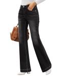 GRAPENT Women's 90s High-Waisted Bootcut Jeans