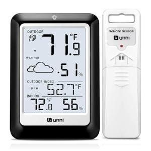 Wireless Indoor Outdoor Temperature and Humidity Monitor