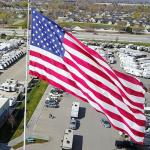 Heavy-Duty Nylon American Flag with Embroidered Stars