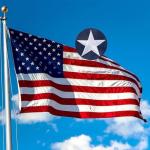 Heavy-Duty Nylon American Flag with Embroidered Stars