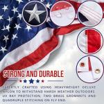 Heavy-Duty Nylon American Flag with Embroidered Stars