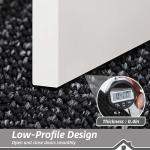 BEQHAUSE Non-Slip Indoor Door Mat, Washable Black