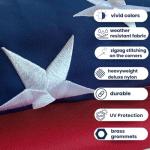 Heavy-Duty Nylon American Flag with Embroidered Stars