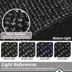 BEQHAUSE Non-Slip Indoor Door Mat, Washable Black