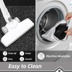 BEQHAUSE Non-Slip Indoor Door Mat, Washable Black